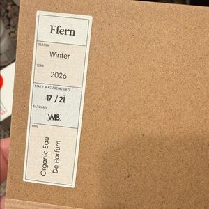 Ffern Organic Eau De Parfum